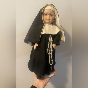 Vintage 14 inch nun doll